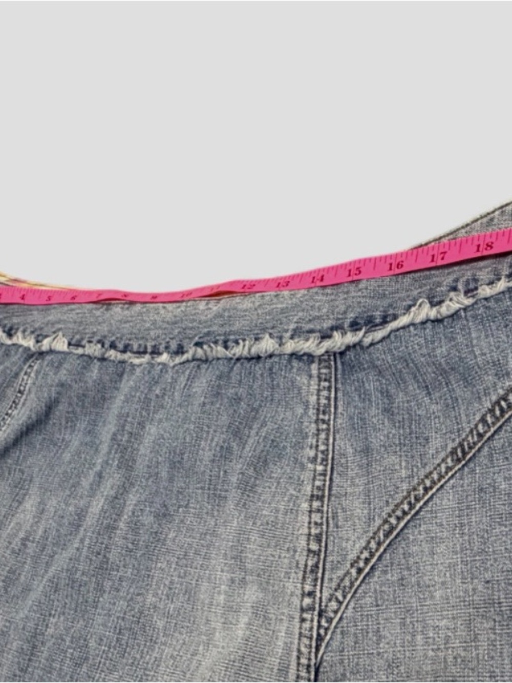 SIGRED OLSEN Vintage Y2K Distressed Denim A-Line Knee-Length Skirt 16W, BOHO - Picture 7 of 11